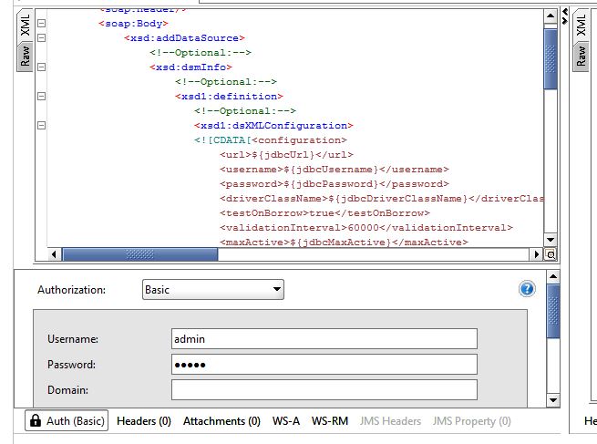 SOAP UI Auth