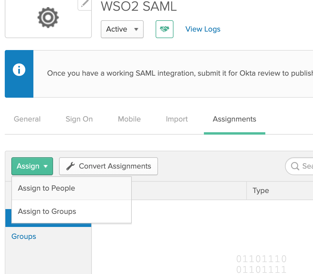 Okta Assign to People