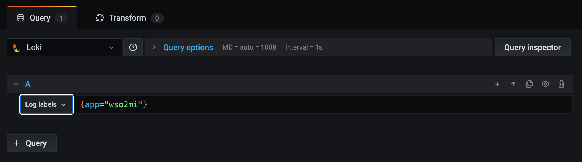 Loki Query Configuration